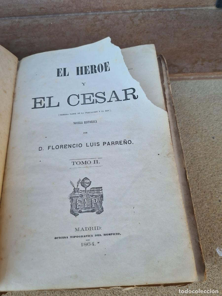 Libros de segunda mano: Libro el h&eacute;roe y el c&eacute;sar 1864 - Foto 1