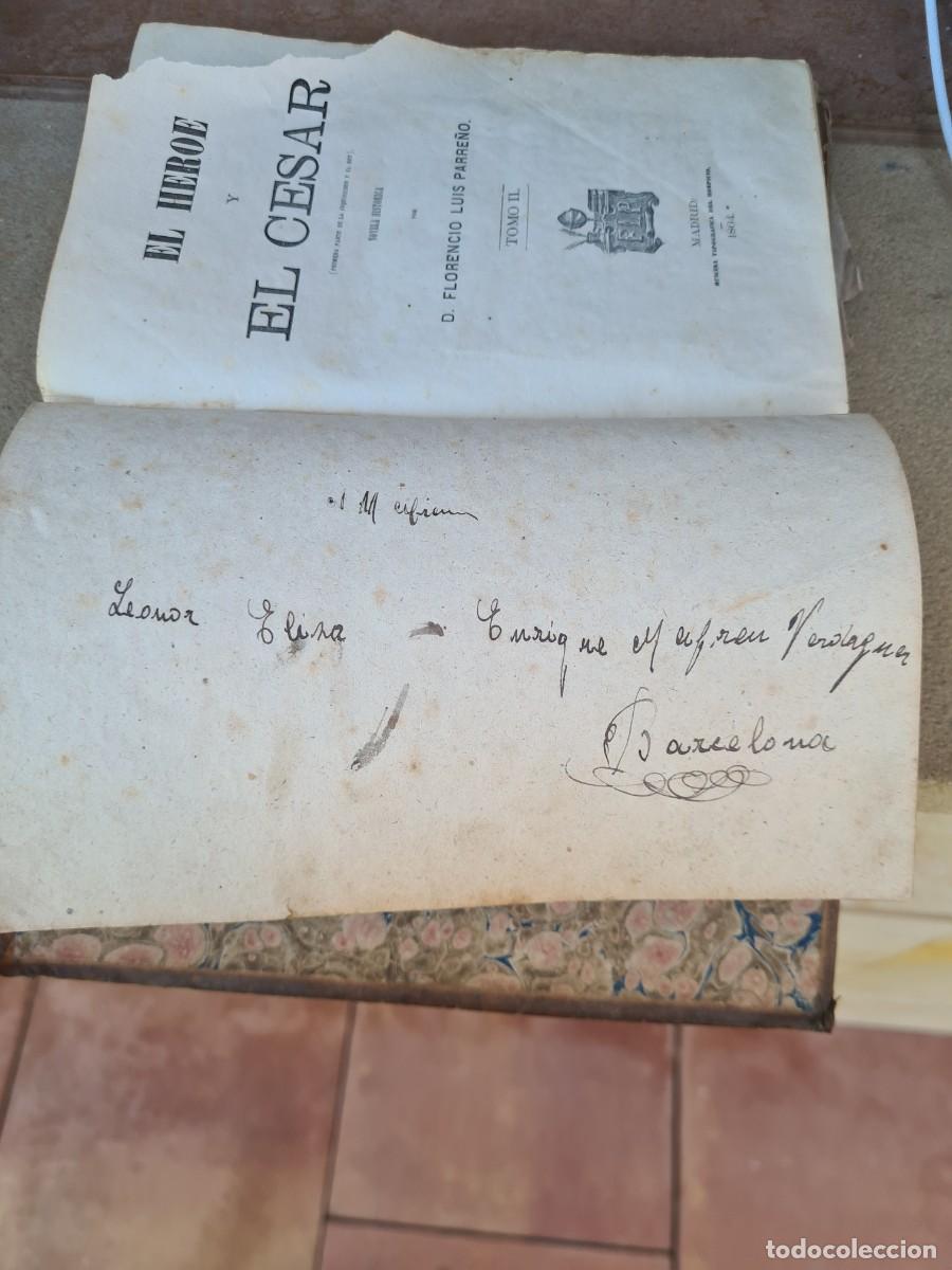 Libros de segunda mano: Libro el h&eacute;roe y el c&eacute;sar 1864 - Foto 2