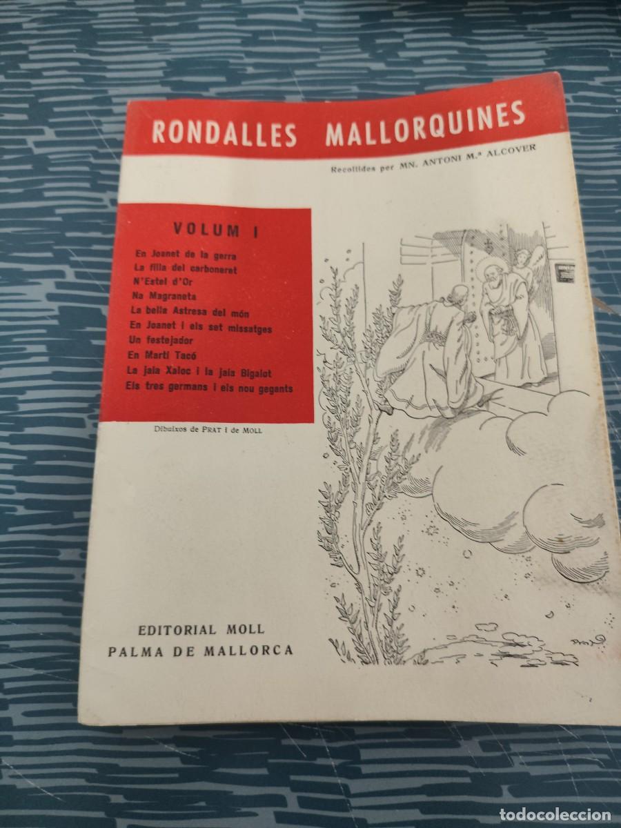 Libros de segunda mano: RONDALLES MALLORQUINES,MN.ANTONI M.ALCOVER,VOLUM.I, EDITORIAL MOLL,1960,VER FOTOS