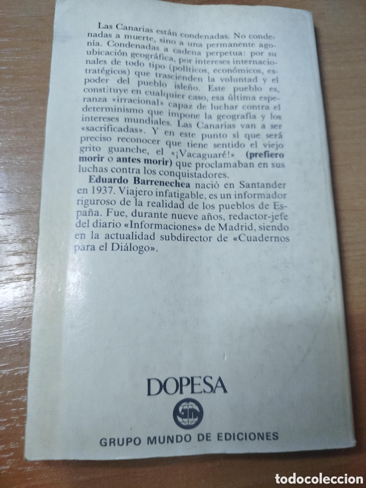Libros de segunda mano: Objetivo Canarias. Eduardo barrenechea - Foto 2