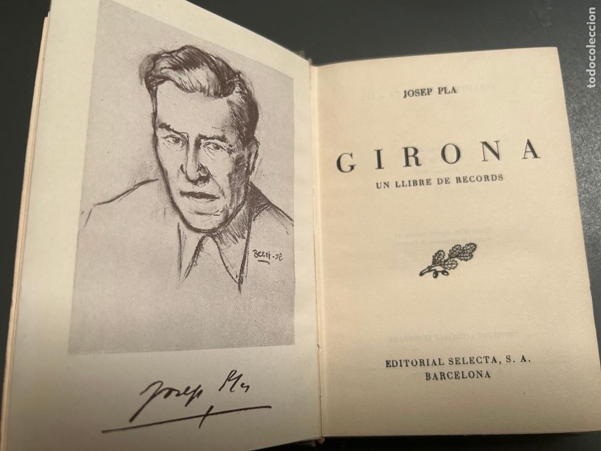 Second hand books: GIRONA. UN LLIBRE DE RECORDS. JOSEP PLA.