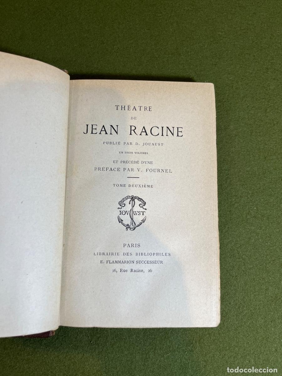 Second hand books: Th&eacute;&acirc;tre de Jean Racine Tomo II D. Jouaust E. Flammarion Successeur Par&iacute;s ca. 1893-1900 Libro Antiguo