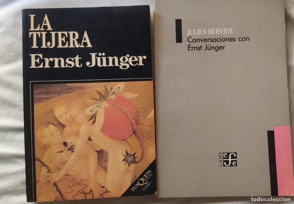 Libros de segunda mano: Lote 4 Libros Ernst J&uuml;nger. La Tijera, Conversaciones, Abejas de Cristal, Acantilados de M&aacute;rmol