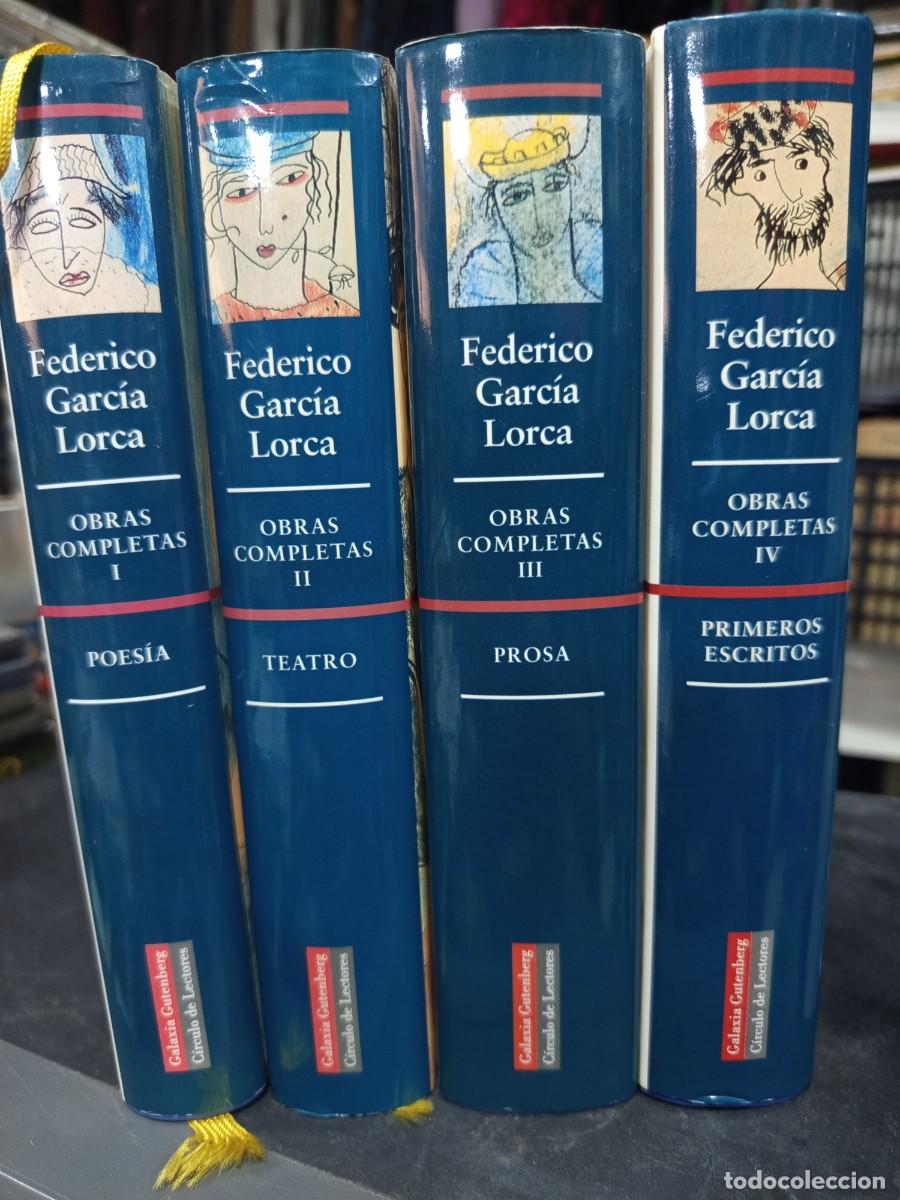 Libros de segunda mano: Federico Garc&iacute;a Lorca. Obras Completas. 4 tomos. Galaxia Gutenberg, C&iacute;rculo de Lectores