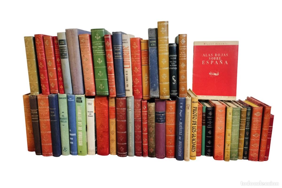 Libros de segunda mano: GRAN BIBLIOTECA ESPECIALIZADA EN AVIACI&Oacute;N. MANUALES, ENSAYOS, NOVELAS. EUROPA. MEDIADOS DEL SIGLO XX
