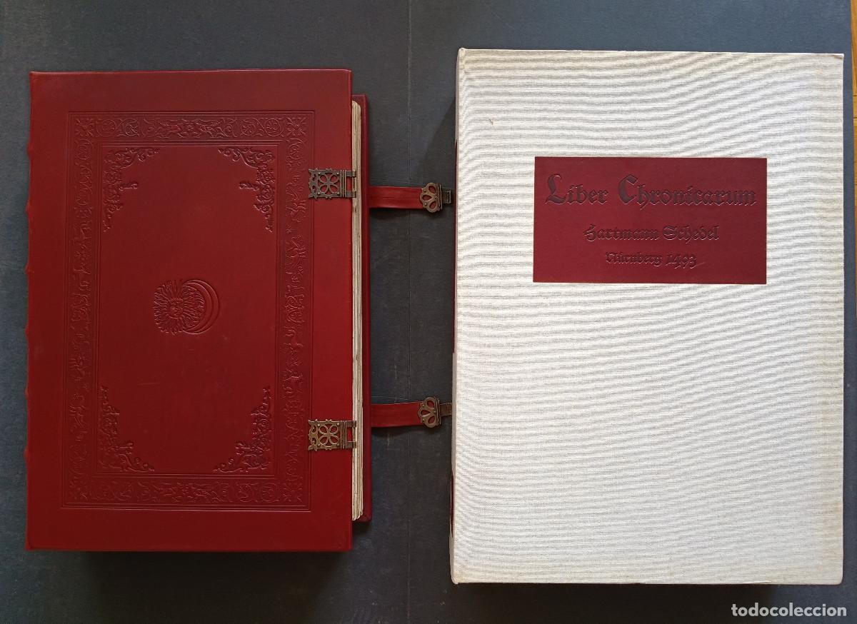 Libros de segunda mano: 'LIBER CHRONICARUM' FACSIMIL INCUNABLE DE HARTMANN SCHEDEL. EDIT. SILOE + LIBRO DE ESTUDIOS