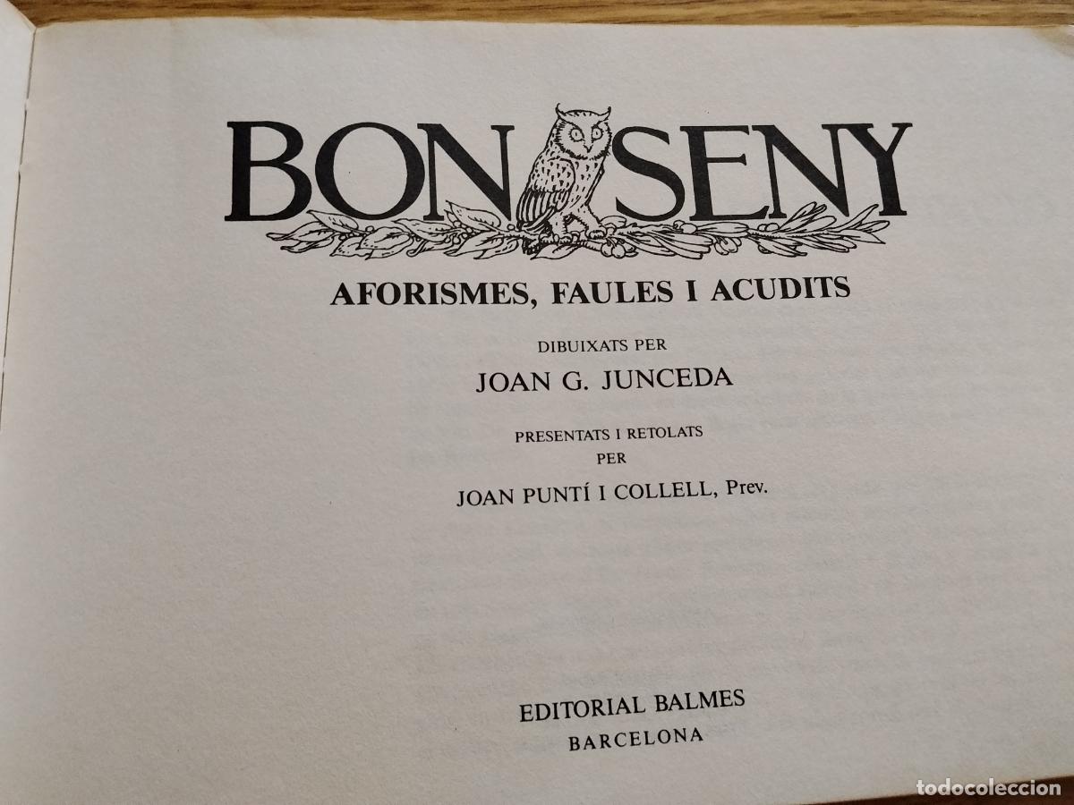 Libros de segunda mano: BON SENY. Mn.Joan Punt&iacute; i Collell