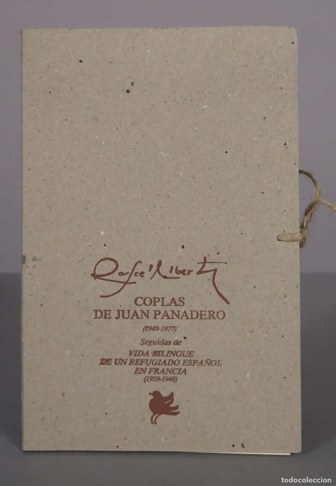 Libros de segunda mano: Coplas de Juan Panadero - Seguidas de Vida Biling&uuml;e de un Refugiado Espa&ntilde;ol en Francia - Rafael Albe