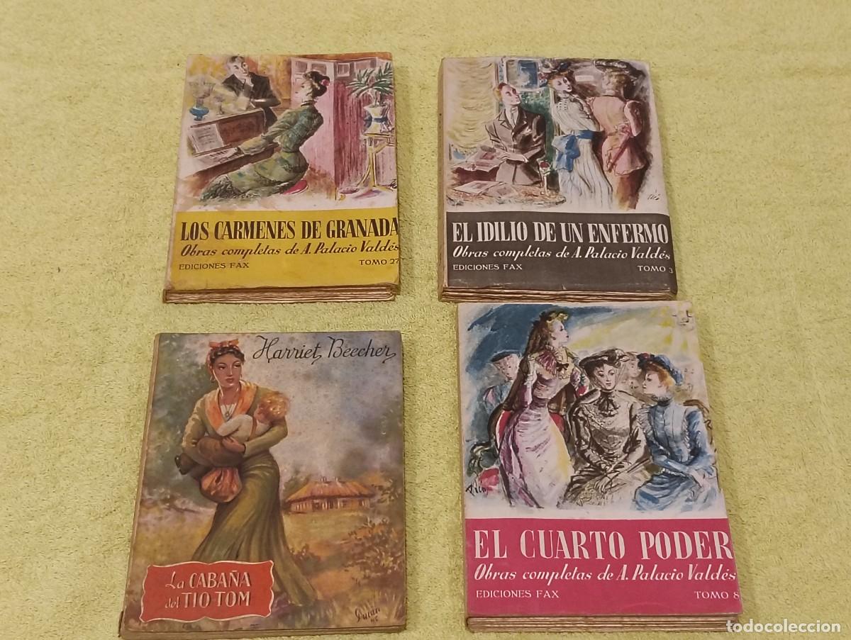 Libros de segunda mano: Lote 4 Libros Antiguos Bolsillo - Palacio Vald&eacute;s (Ediciones Fax) y La Caba&ntilde;a del T&iacute;o Tom N&ordm; 32 (Brug