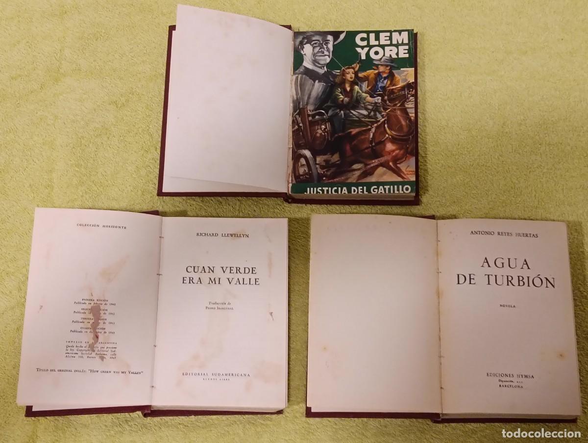 Libros de segunda mano: Lote 3 Novelas Antiguas A&ntilde;os 40-50 Reencuadernadas: Cuan Verde Era Mi Valle (1943), Bruguera Y M&aacute;s
