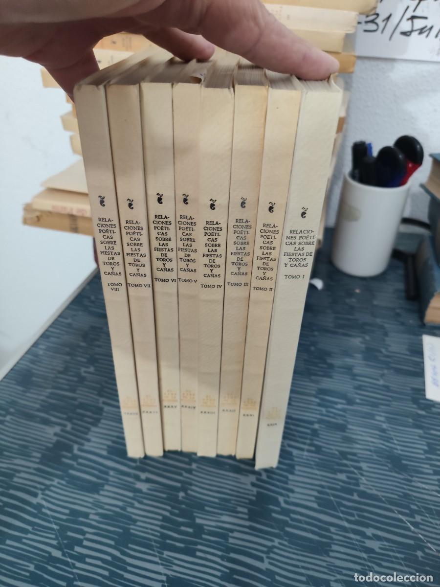 Libros de segunda mano: RELACIONES POETICAS SOBRE LAS FIESTAS DE TOROS Y CA&Ntilde;AS,8 TOMOS,CIEZA,1971,72,73,74,INTONSO,LEER.