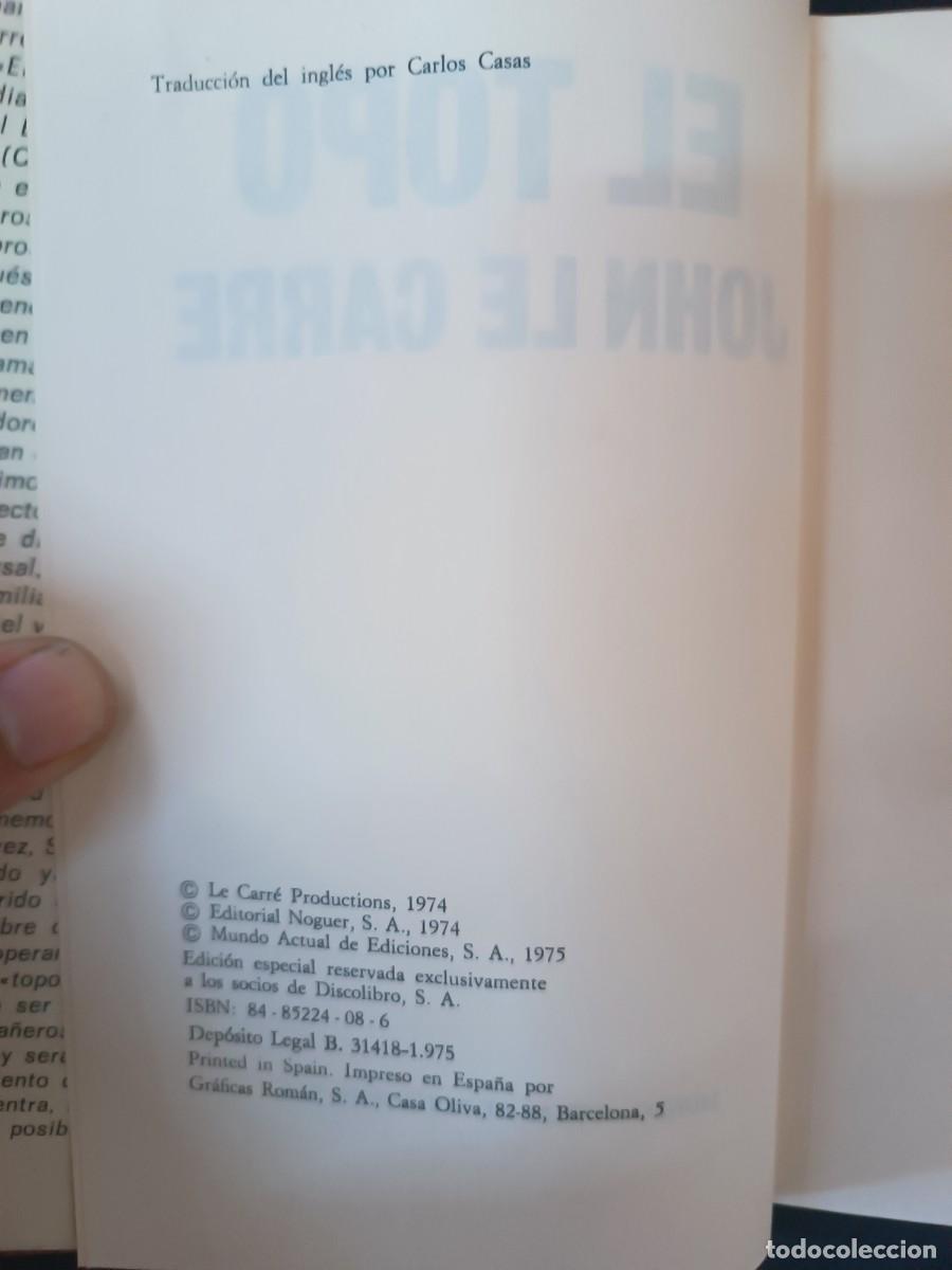 Libros de segunda mano: El topo John le Carr&eacute; - Foto 2