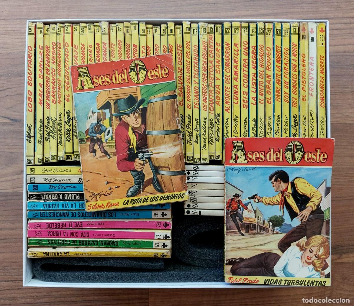 Libros de segunda mano: COLECCION ASES DEL OESTE BRUGUERA - LOTE 58 NOVELAS ANTIGUAS-BOLSILIBROS-PULP (BUEN ESTADO)