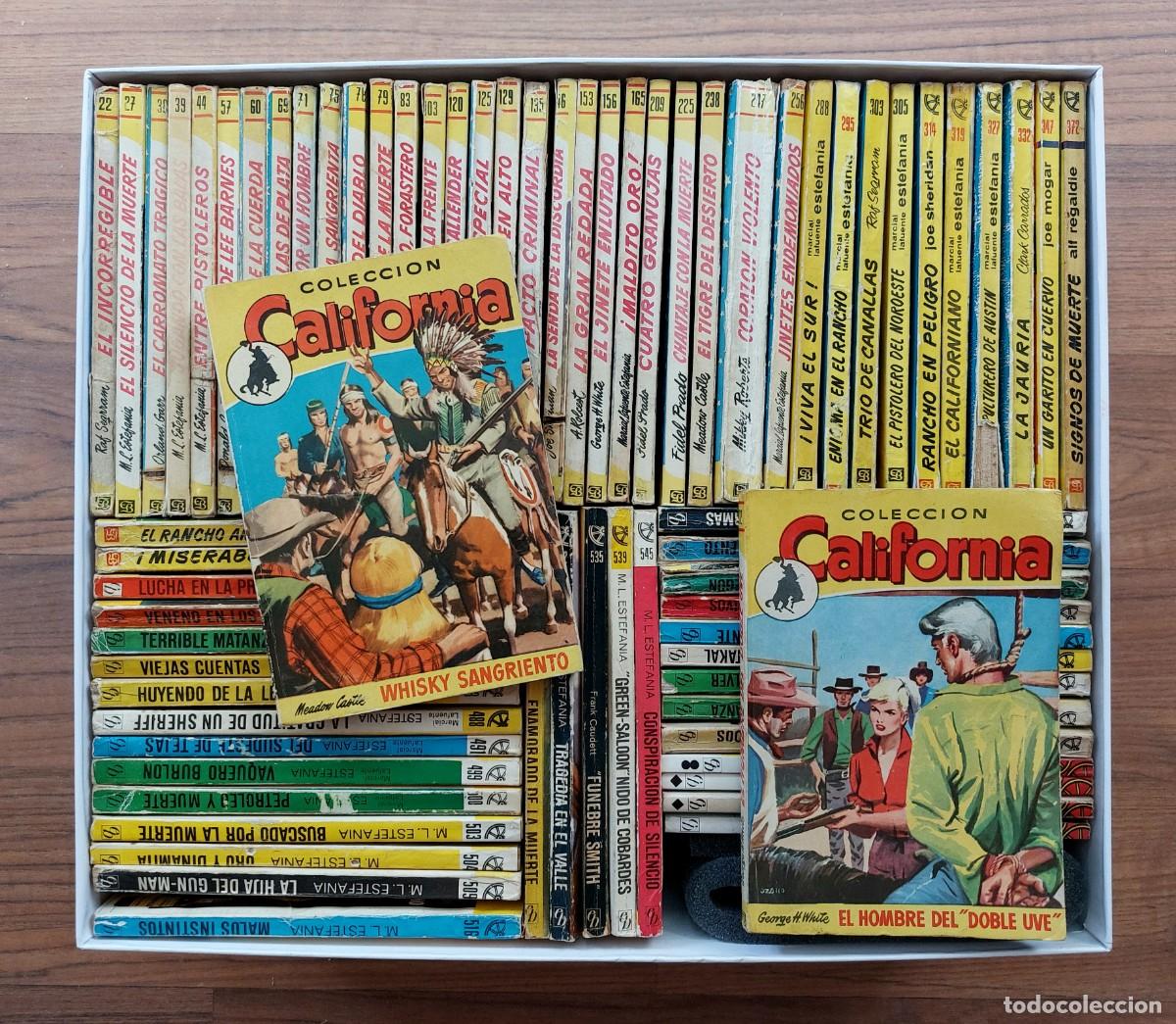 Libros de segunda mano: COLECCION CALIFORNIA OESTE BRUGUERA - LOTE 72 NOVELAS ANTIGUAS-BOLSILIBROS-PULP (BUEN ESTADO)