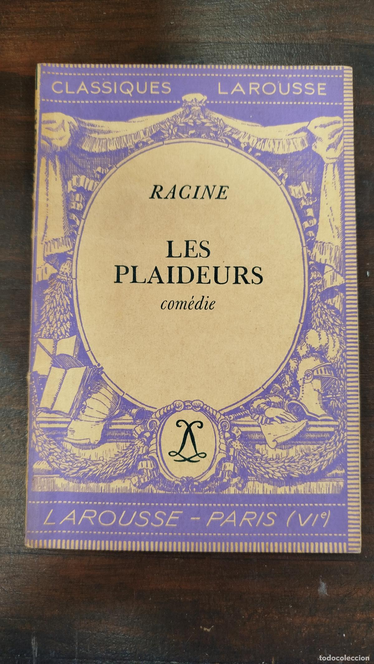 Libros de segunda mano: LES PLAIDEURS - RACINE [FRA]