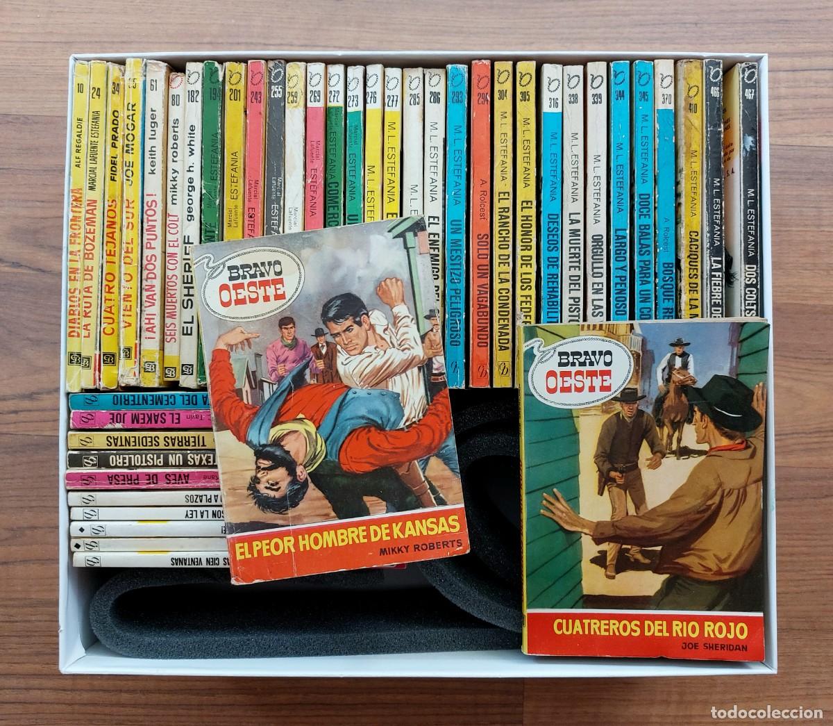 Libros de segunda mano: COLECCION BRAVO OESTE BRUGUERA - LOTE 44 NOVELAS ANTIGUAS-BOLSILIBROS-PULP (BUEN ESTADO)