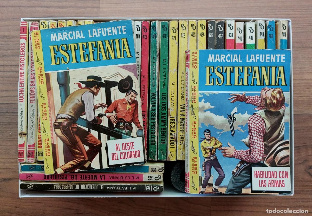 Libros de segunda mano: COLECCION HEROES DEL OESTE BRUGUERA - LOTE 34 NOVELAS ANTIGUAS-BOLSILIBROS-PULP (BUEN ESTADO)