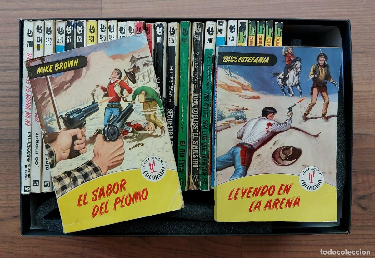 Libros de segunda mano: COLECCION COLORADO OESTE BRUGUERA - LOTE 27 NOVELAS ANTIGUAS-BOLSILIBROS-PULP (BUEN ESTADO)