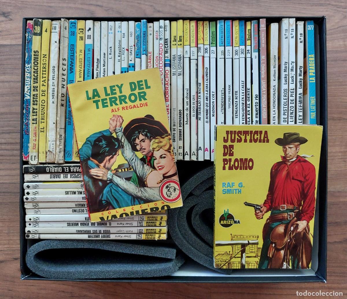 Libros de segunda mano: COLECCIONES VARIAS OESTE BRUGUERA-EASA - LOTE 52 NOVELAS ANTIGUAS-BOLSILIBROS-PULP (BUEN ESTADO)