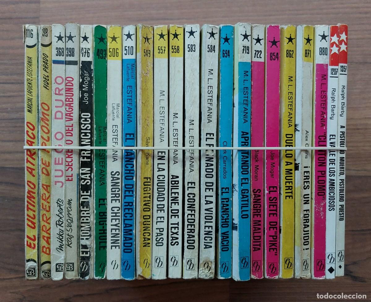Libros de segunda mano: COLECCION SALVAJE TEXAS OESTE BRUGUERA - LOTE 22 NOVELAS ANTIGUAS-BOLSILIBROS-PULP (BUEN ESTADO)