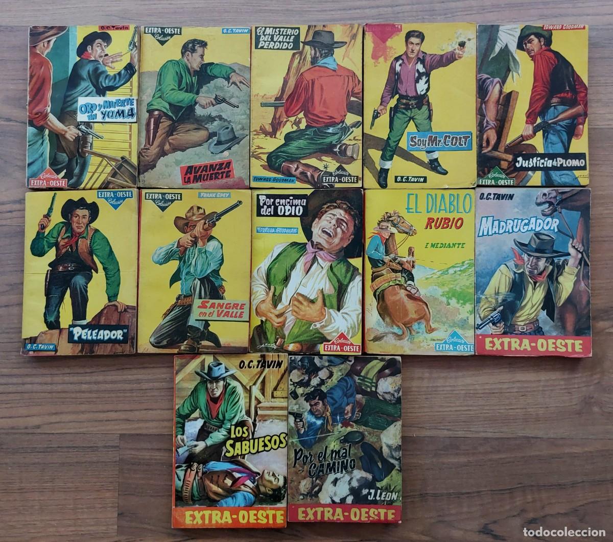 Gebrauchte B&uuml;cher: COLECCION ROLLAN EXTRA OESTE - LOTE 12 NOVELAS ANTIGUAS-BOLSILIBROS-PULP (BUEN ESTADO)