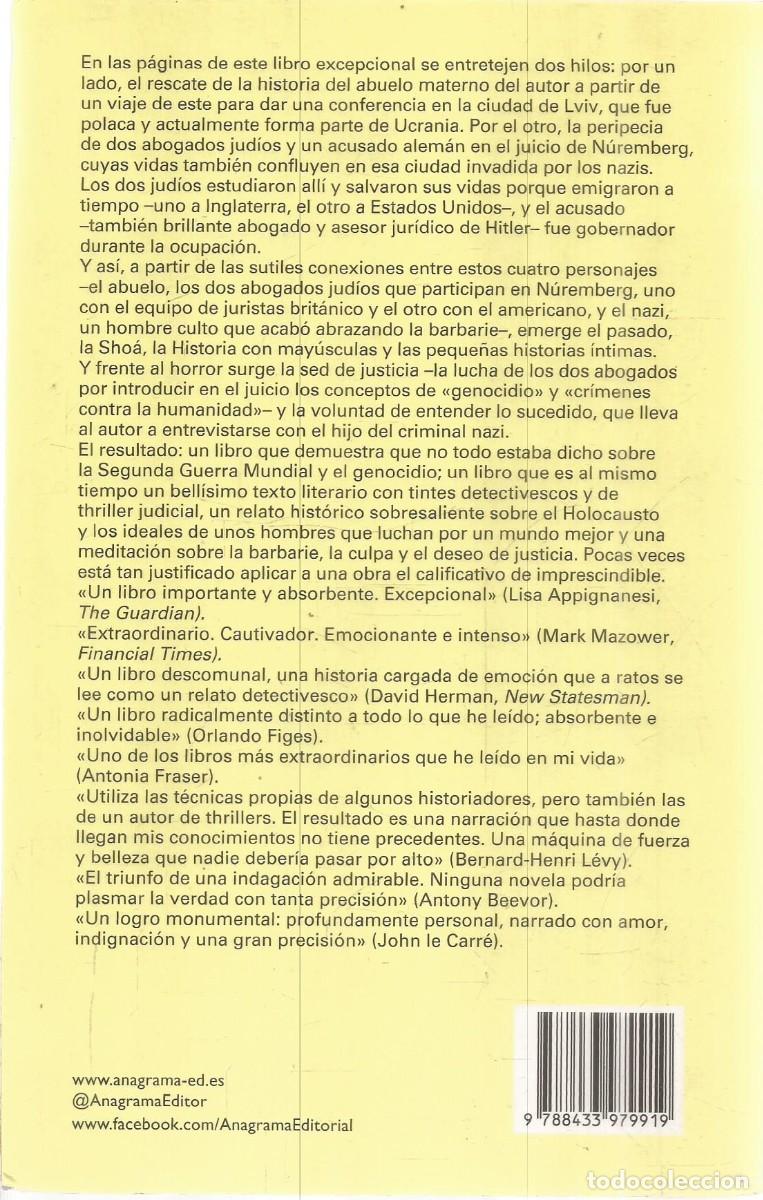 Libros de segunda mano: PHILIPPE SANDS. CALLE ESTE-OESTE. ANAGRAMA. - Foto 2