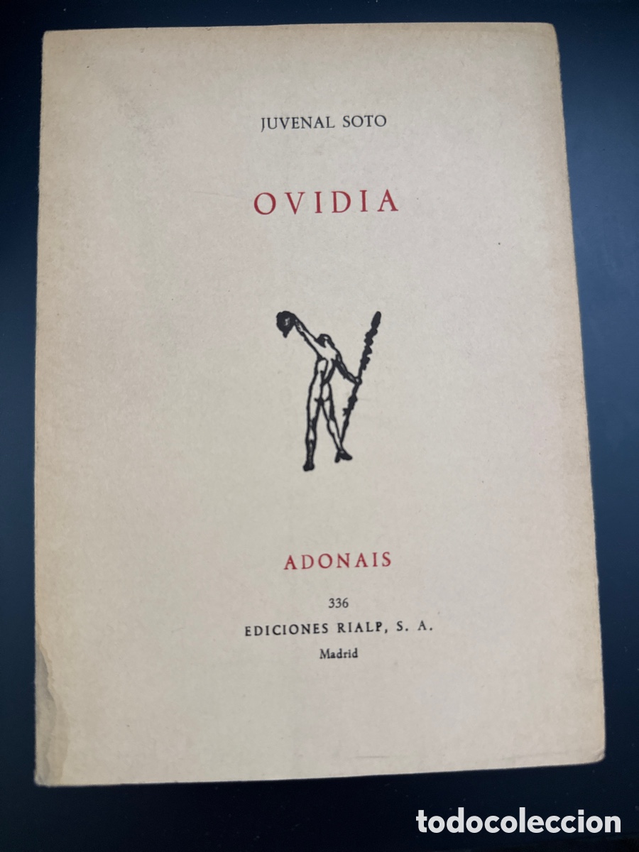 Libros de segunda mano: SOTO, Juvenal. Ovidia. (Adonais; 336)