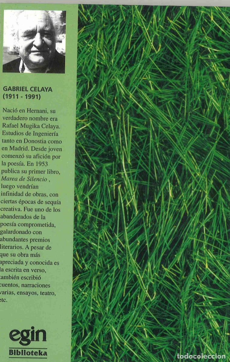Libros de segunda mano: Gabriel Celaya. Canto en lo m&iacute;o. 1995 - Foto 2