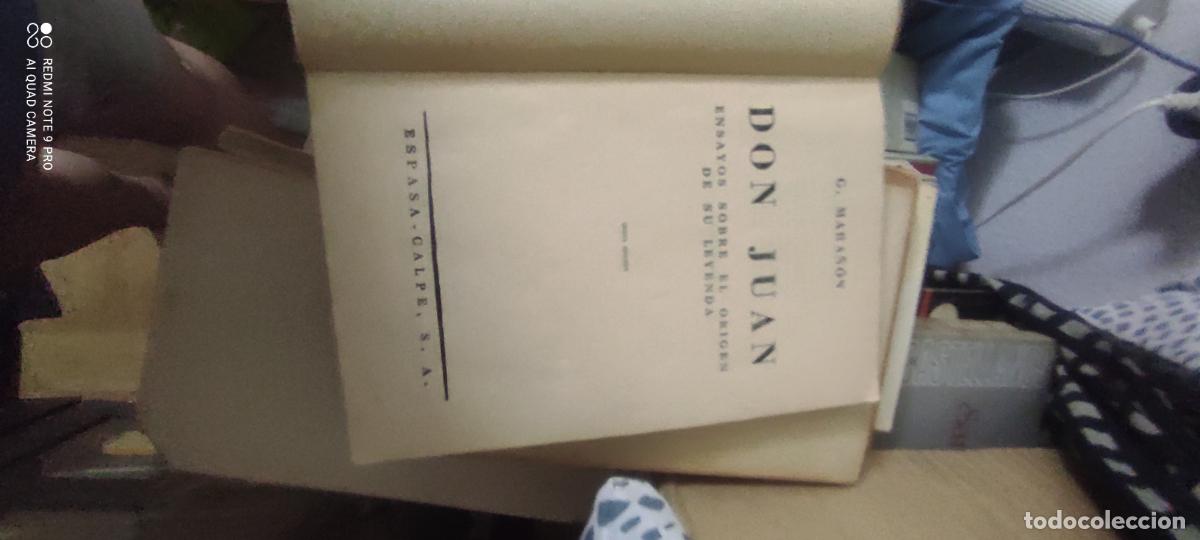 Libros de segunda mano: Mara&ntilde;&oacute;n. Don Juan....