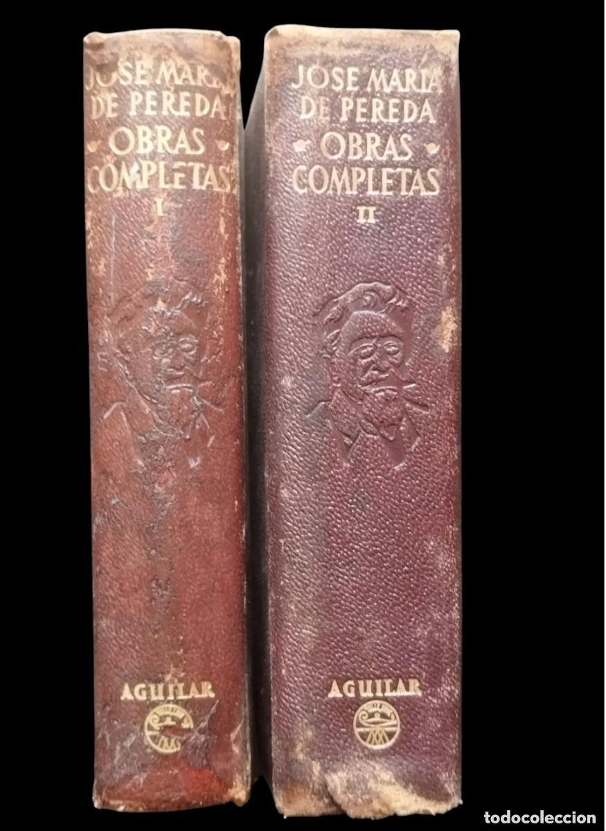 Libros de segunda mano: 1954.- AGUILAR. OBRAS COMPLETAS DE JOSE MARIA PEREDA. ESTUDIO DE JOSE MARIA DE COSSIO