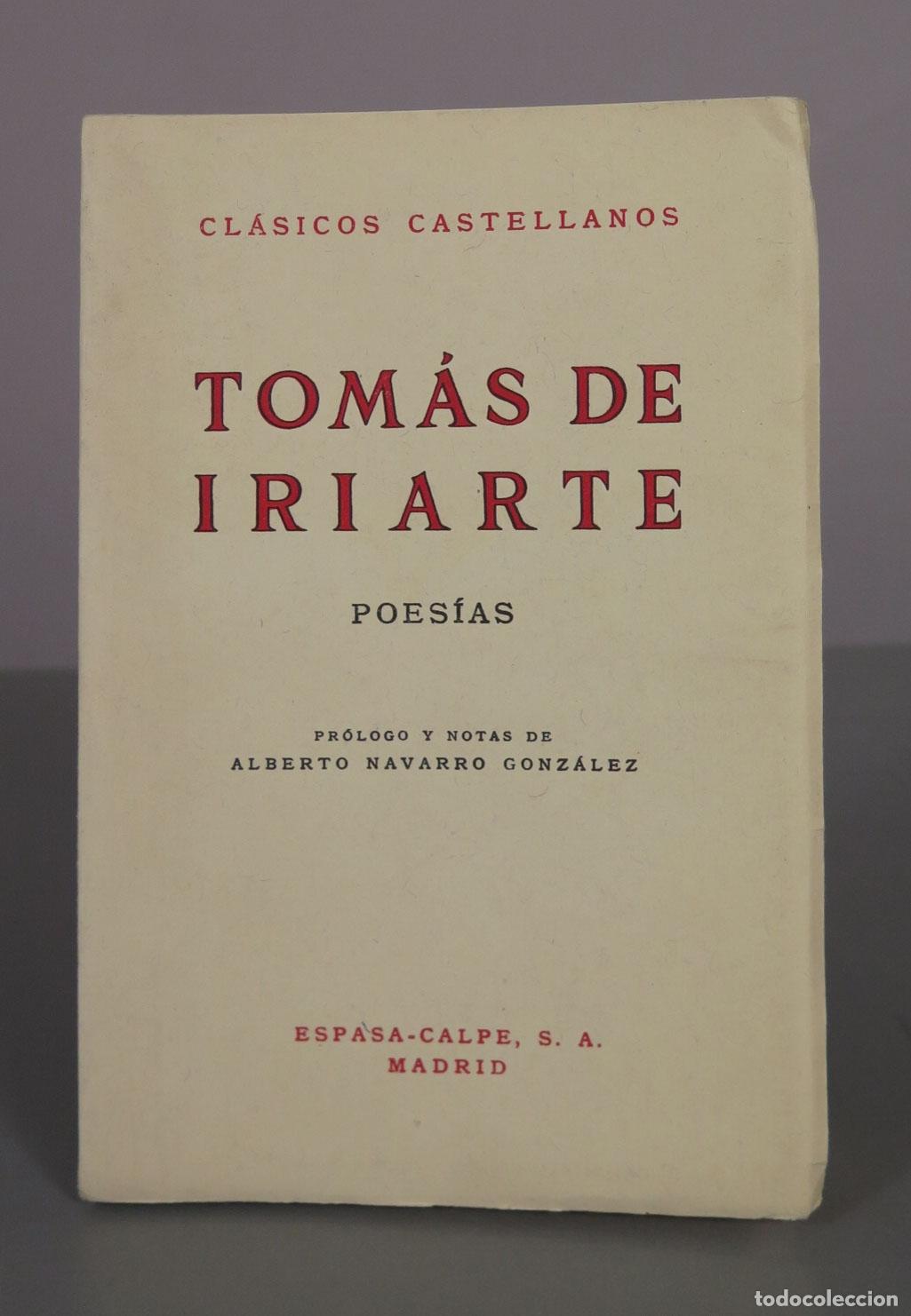 Libros de segunda mano: Poes&iacute;as - Tom&aacute;s de Iriarte - Espasa-Calpe