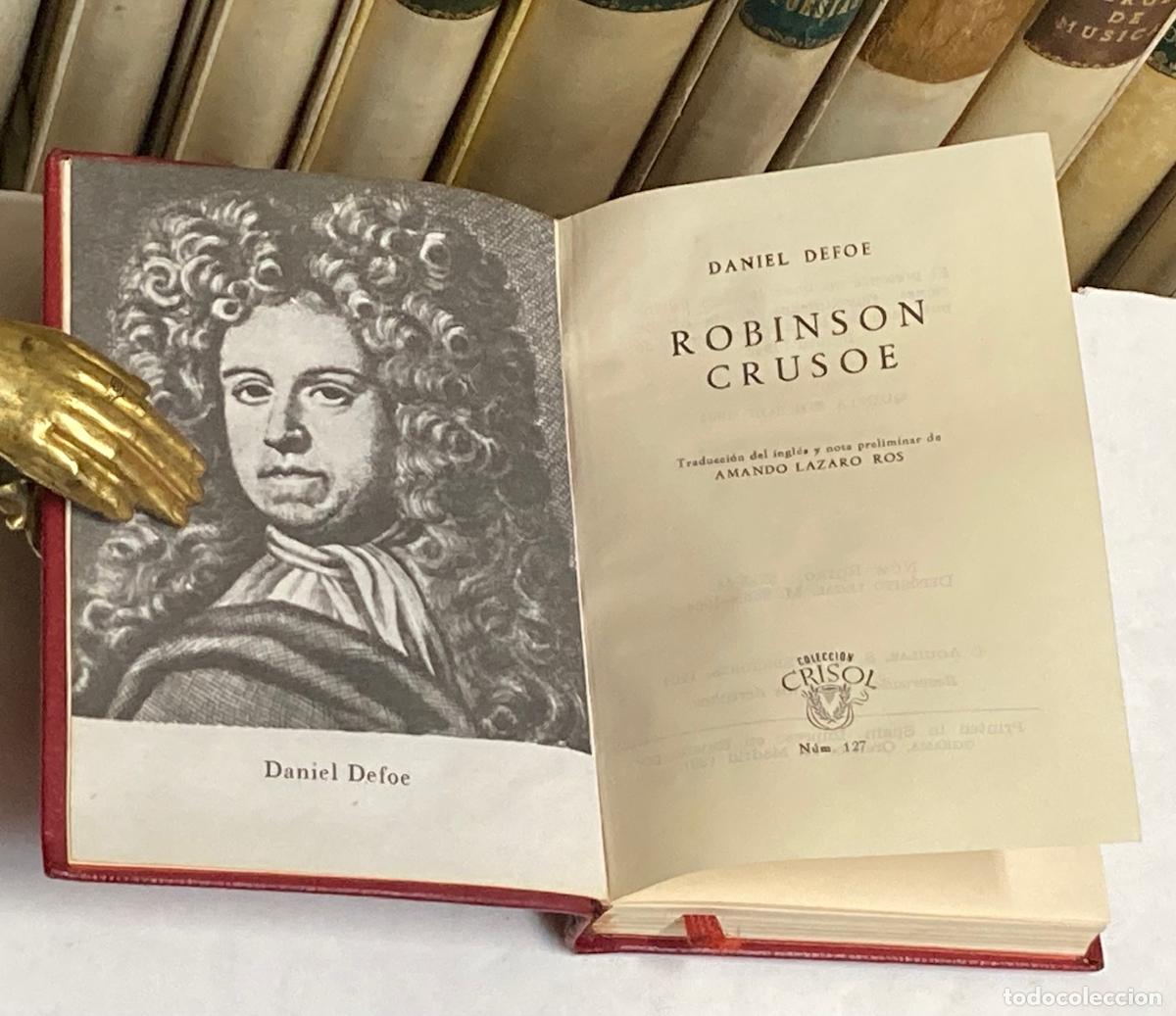 Libros de segunda mano: A&Ntilde;O 1964 - VIDA DE ROBINSON CRUSOE POR DANIEL DAFOE - AGUILAR COLECCI&Oacute;N CRISOL N&ordm; 127