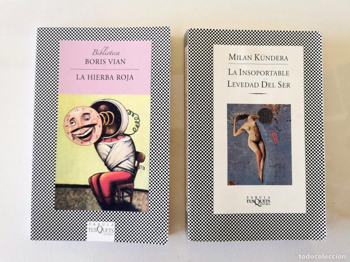 Libros de segunda mano: La hierba roja. Boris Vian + La insoportable levedad de ser. Milan Kundera