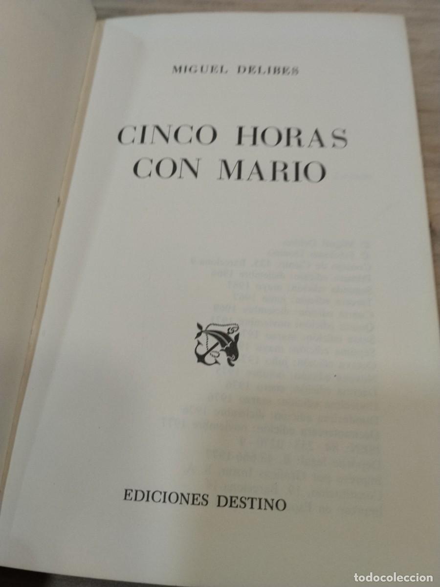 Second hand books: Miguel Delibes. Cinco horas con Mario