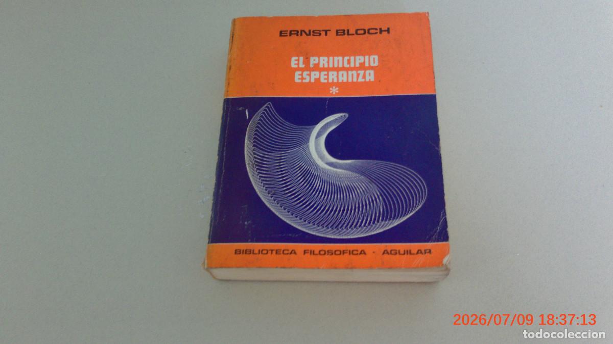 Libros de segunda mano: El principio esperanza, tomo I o 1 - Ernst Bloch