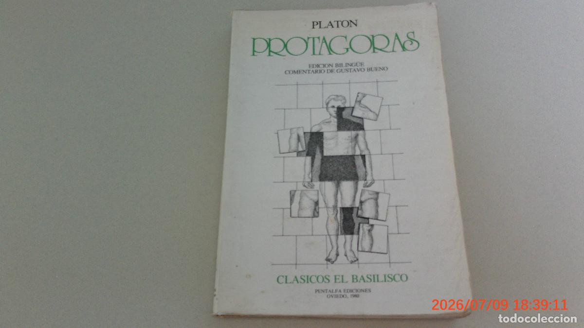 Libros de segunda mano: PROTAGORAS - PLATON - CLASICOS EL BASILISCO - PENTALFA EDICIONES - FILOSOFIA