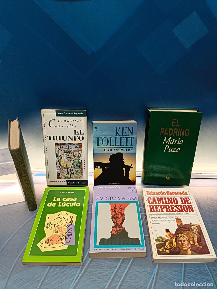 Libros de segunda mano: 7 libros, best sellers, El valle de los leones, El padrino, El triunfo, Camino de represion y mas