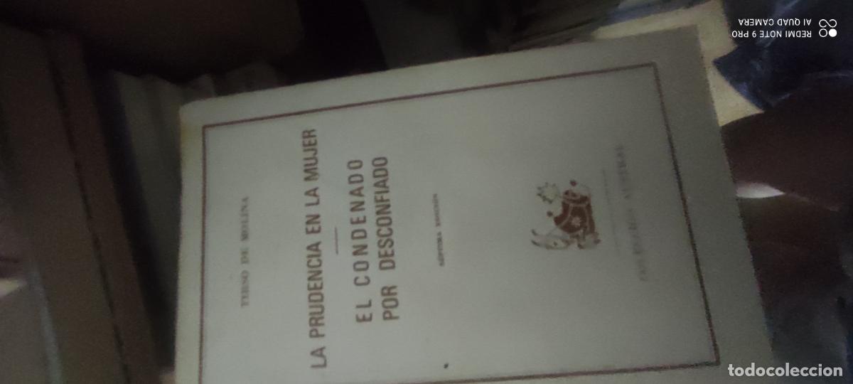 Libros de segunda mano: Tirso. Prudencia en la mujer/ El condenado por desconfiado. Austral