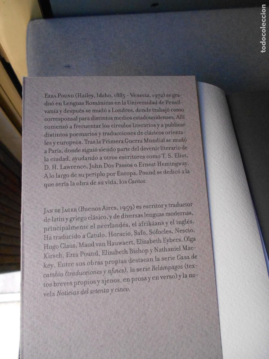 Libros de segunda mano: CANTOS. EZRA POUND. EDICION DE 2022. - Foto 2