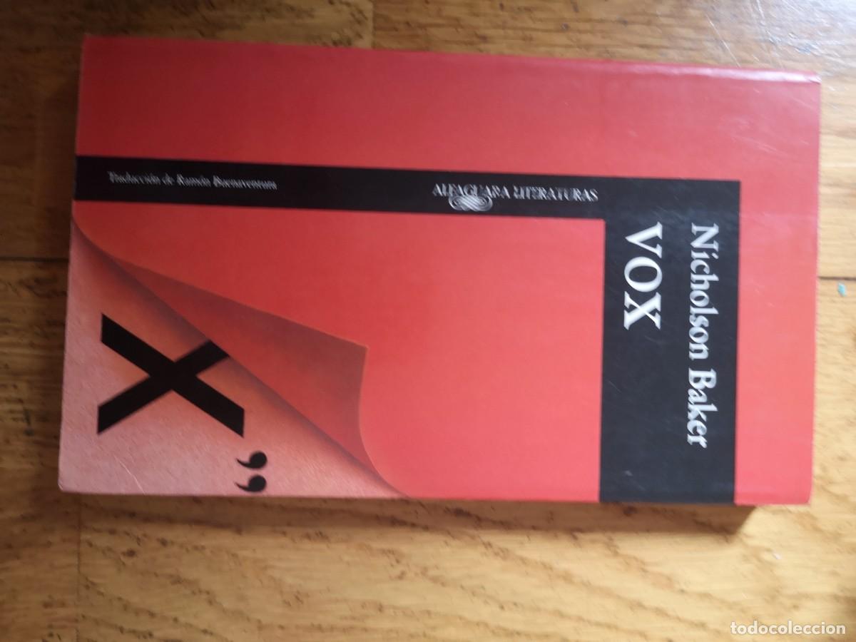 Libros de segunda mano: NICHOLSON BAKER VOX ALFAGUARA