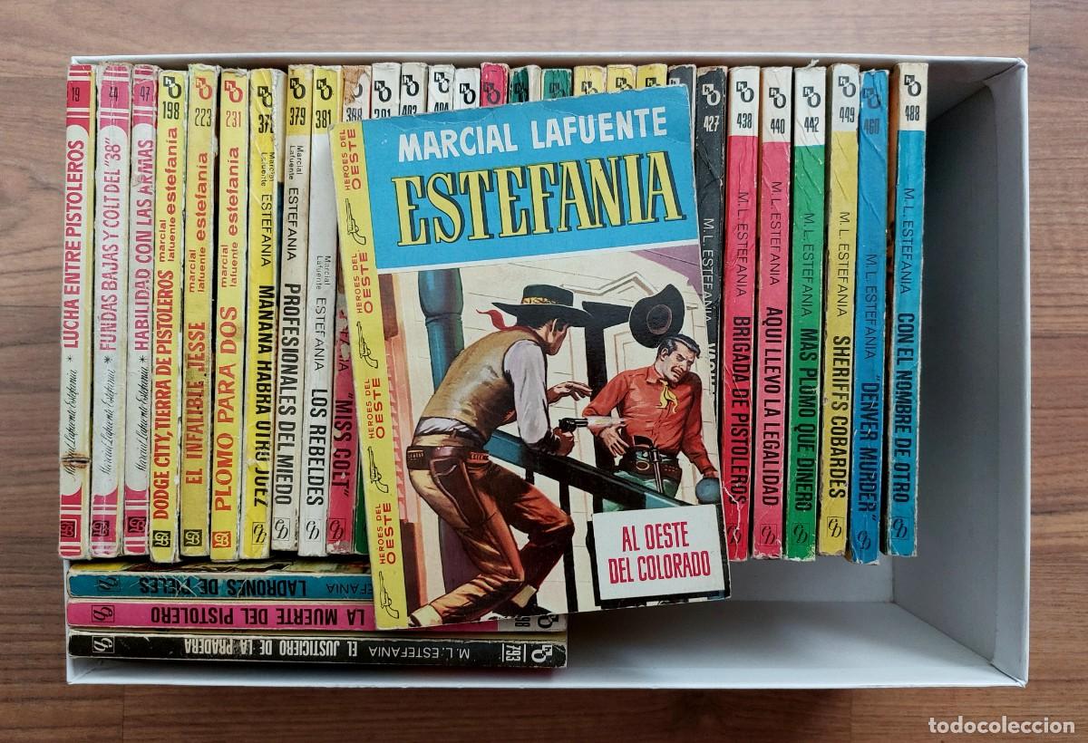 Libros de segunda mano: COLECCION HEROES DEL OESTE BRUGUERA - LOTE 32 NOVELAS ANTIGUAS-BOLSILIBROS-PULP (BUEN ESTADO)