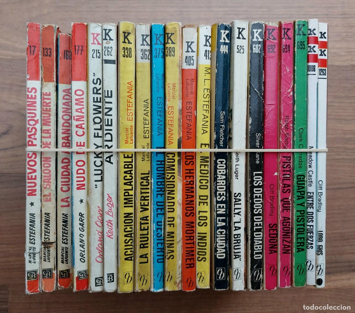 Gebrauchte B&uuml;cher: COLECCION KANSAS OESTE BRUGUERA - LOTE 20 NOVELAS ANTIGUAS-BOLSILIBROS-PULP (BUEN ESTADO)