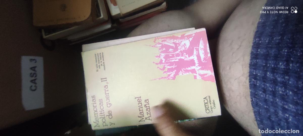 Libros de segunda mano: MEMORIAS pOL&Iacute;TICAS Y DE GUERRA II. MANUEL AZA&Ntilde;A.
