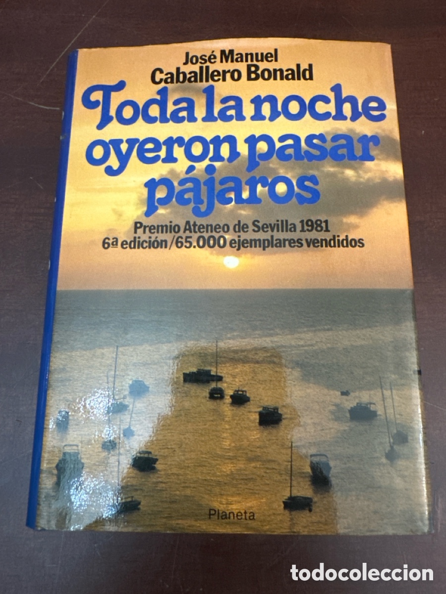 Libros de segunda mano: TODA LA NOCHE OYERON PASAR PAJAROS (JOSE MANUEL CABALLERO BONALD) PLANETA - CARTONE