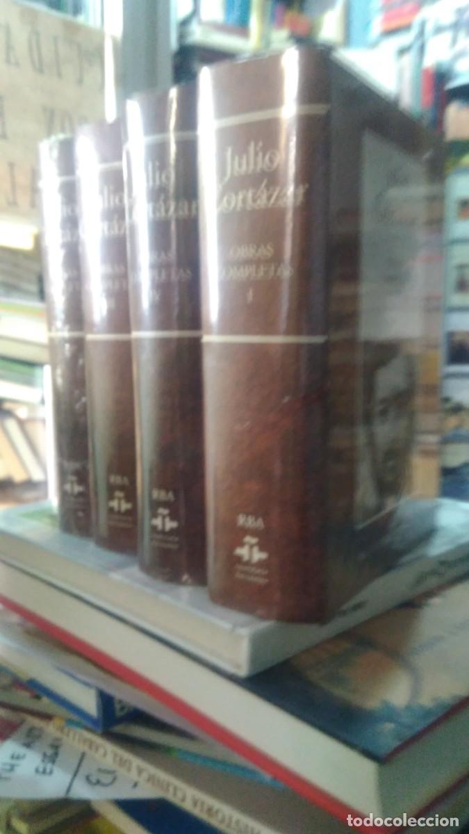 Libros de segunda mano: OBRAS CONPLETAS JUILIO CORTAZAR 4 TOMOS RBA