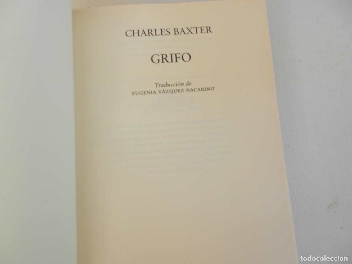 Libros de segunda mano: GRIFO - CHARLES BAXTER - RBA - 1&ordf; EDC -2012 - Foto 2