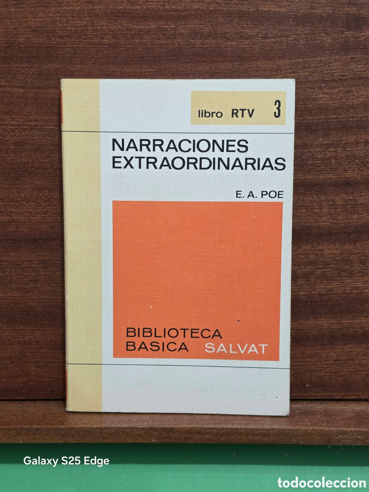 Libros de segunda mano: LIBRO RTV...N&deg;3...&rdquo;&rdquo;NARRACIONES EXTRAORDINARIAS&rdquo;&rdquo;...EDGAR ALAN POE...BIBLIOTECA B&Aacute;SICA SALVAT...1969