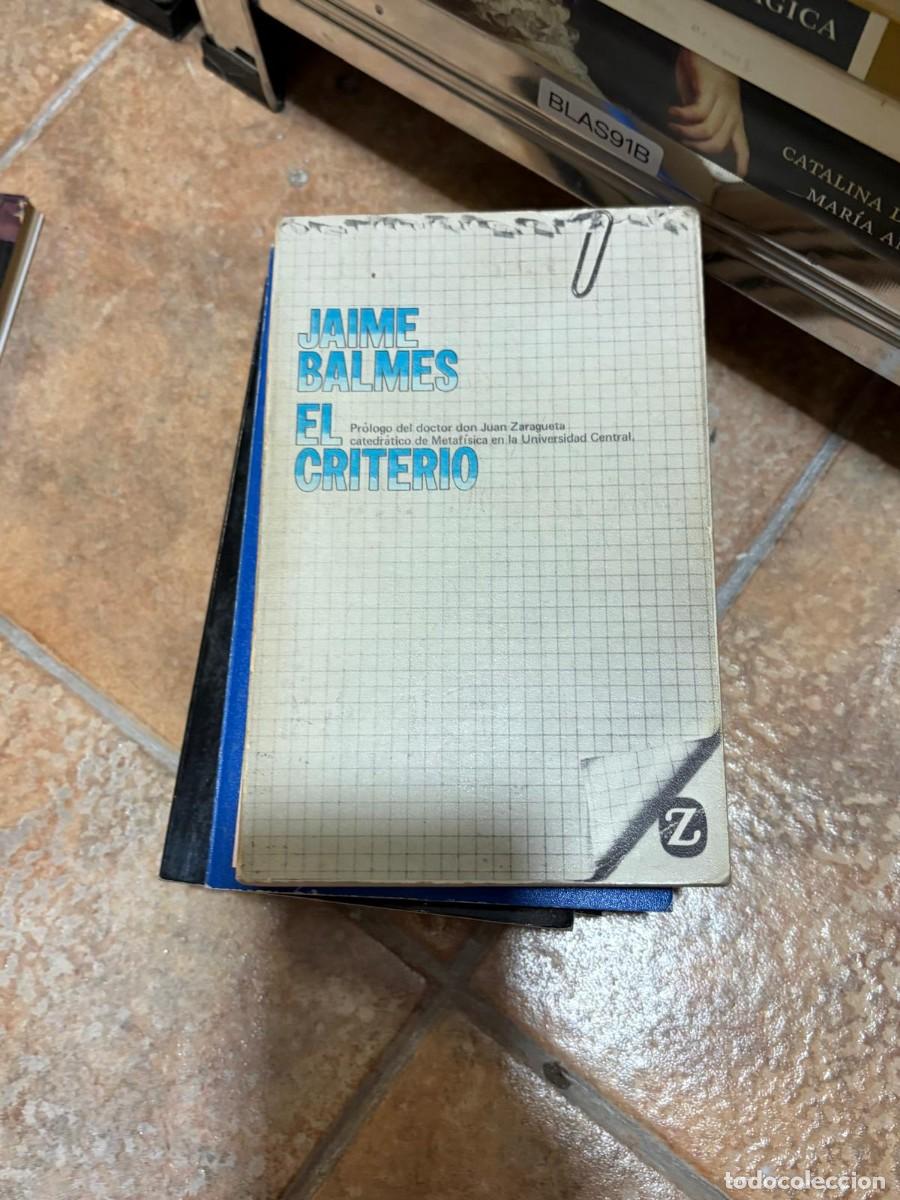 Libros de segunda mano: BLAS91B Jaime Balmes &mdash; El criterio &mdash; Editorial Juventud.