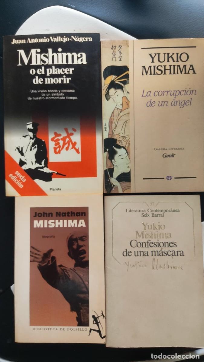Libros de segunda mano: Lote 4 libros de y sobre Yukio Mishima