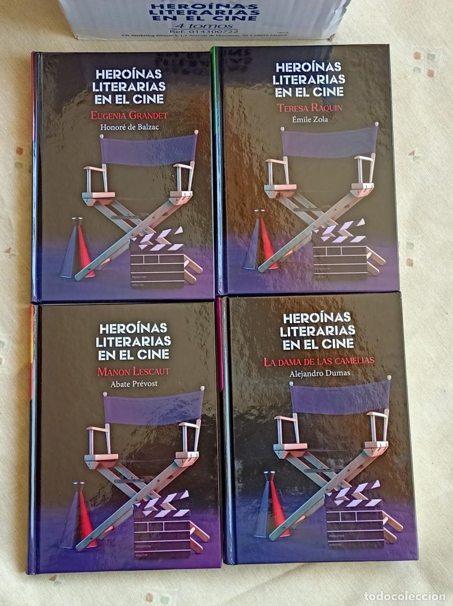 Libros de segunda mano: HEROINAS LITERARIAS EN EL CINE.4 TOMOS.CLUB INTERNACIONAL DEL LIBRO.2023.NUEVOS